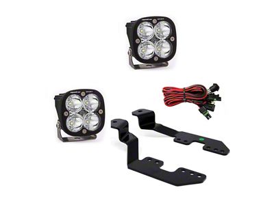 Baja Designs Squadron Sport LED Lights with A-Pillar Mounting Brackets (07-13 Sierra 1500)