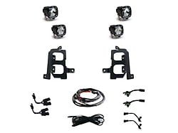 Baja Designs S1 Dual LED Fog Light Pocket Kit; Clear (20-23 Sierra 2500 HD)