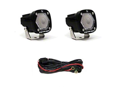 Baja Designs S1 LED Auxiliary Light Pods; Work/Scene Beam; Clear (Universal; Some Adaptation May Be Required)