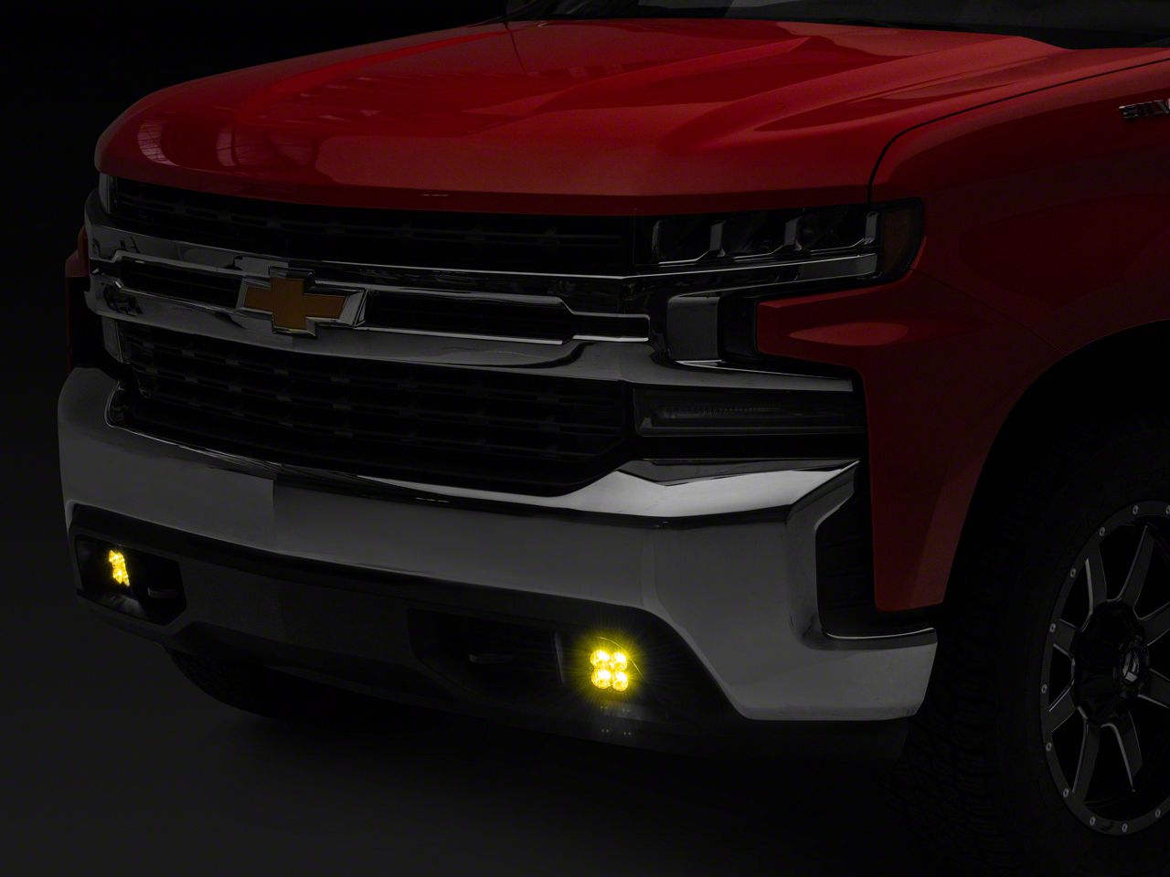 Baja Designs Silverado 1500 Squadron Sport Amber LED Fog Light Pocket Kit  447518 (19-21 Silverado 1500)