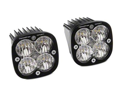 Baja Designs Squadron Sport LED Fog Light Pocket Kit; Clear (19-21 Silverado 1500)