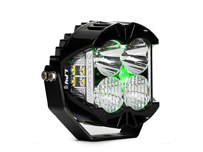 Baja Designs LP4 Pro LED Auxiliary Light Pod with Green Backlight; Driving/Combo Beam; Clear (Universal; Some Adaptation May Be Required)