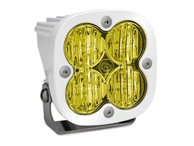 Baja Designs Squadron Pro White Amber LED Lights; Wide Cornering Beam; Pair (Universal; Some Adaptation May Be Required)