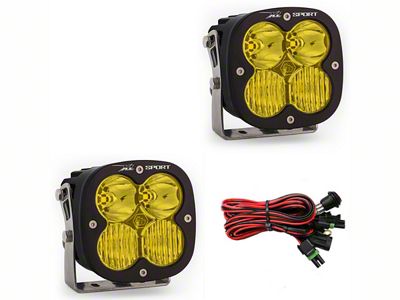 Baja Designs XL Sport Amber LED Lights; Driving/Combo Beam; Pair (Universal; Some Adaptation May Be Required)