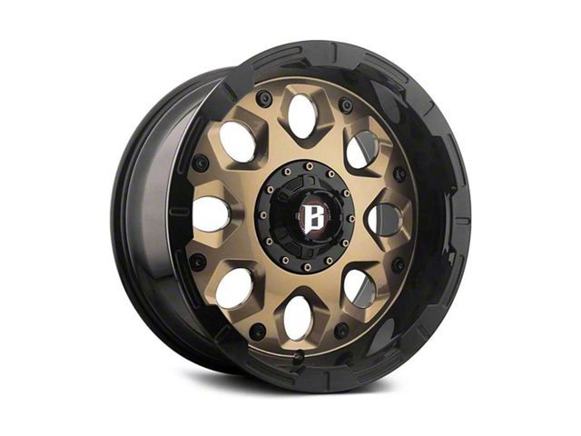 Ballistic Shield Flat Bronze with Flat Black Lip 5-Lug Wheel; 20x10; 0mm Offset (02-08 RAM 1500, Excluding Mega Cab)