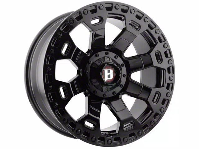 Ballistic Moab Gloss Black 6-Lug Wheel; 20x10; 0mm Offset (15-20 Yukon)