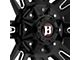 Ballistic Ravage Gloss Black Milled 5-Lug Wheel; 17x9; 0mm Offset (05-11 Dakota)