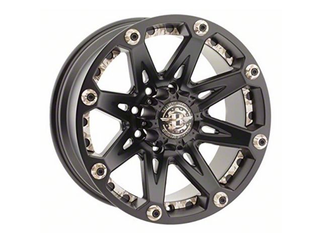 Ballistic Jester Flat Black with Camouflage Accents 8-Lug Wheel; 17x9; 12mm Offset (17-22 F-250 Super Duty)