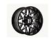 Ballistic Spider Gloss Black Milled 5-Lug Wheel; 20x10; -24mm Offset (09-18 RAM 1500)