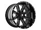 Ballistic Rage Gloss Black Milled 8-Lug Wheel; 20x10; -19mm Offset (07-10 Silverado 2500 HD)
