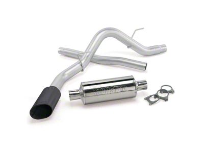 Banks Power Monster Single Exhaust System with Black Tip; Side Exit (11-14 3.5L EcoBoost F-150)