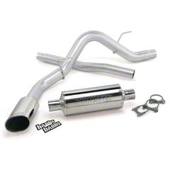 Banks Power Monster Single Exhaust System with Chrome Tip; Side Exit (11-14 3.5L EcoBoost F-150)