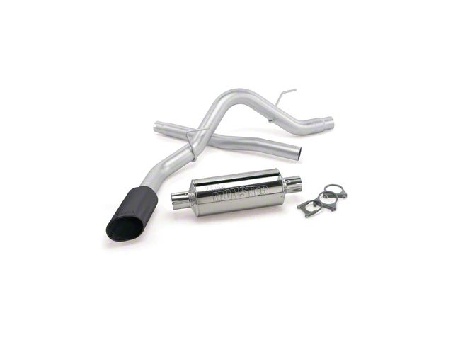 Banks Power Monster Single Exhaust System with Black Tip; Side Exit (11-14 5.0L F-150)
