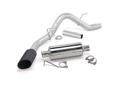 Banks Power Monster Single Exhaust System with Black Tip; Side Exit (15-20 5.0L F-150)