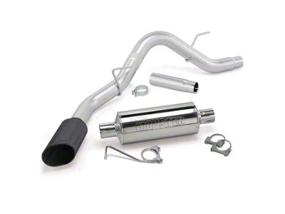 Banks Power Monster Single Exhaust System with Black Tip; Side Exit (15-20 2.7L EcoBoost F-150)