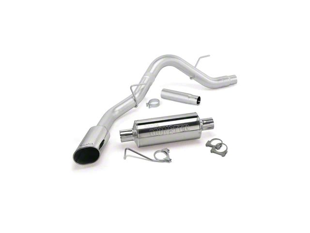 Banks Power Monster Single Exhaust System with Chrome Tip; Side Exit (15-20 2.7L EcoBoost F-150)