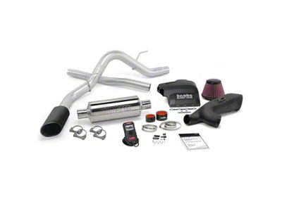 Banks Power Stinger Bundle with AutoMind, Single Exhaust System and Black Tip (11-14 3.5L EcoBoost F-150 Regular Cab w/ 6-1/2-Foot Bed, SuperCrew)