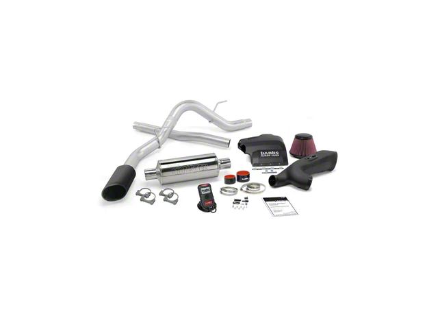 Banks Power Stinger Bundle with AutoMind, Single Exhaust System and Black Tip (11-14 3.5L EcoBoost F-150 Regular Cab w/ 6-1/2-Foot Bed, SuperCrew)