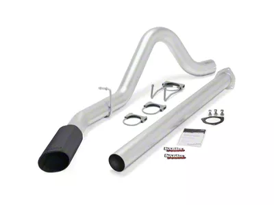 Banks Power Monster DPF-Back Single Exhaust System with Black SideKick Tip; Side Exit (15-16 6.7L Powerstroke F-350 Super Duty)