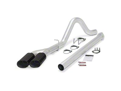 Banks Power Monster DPF-Back Single Exhaust System with Black Tips; Side Exit (15-16 6.7L Powerstroke F-350 Super Duty)