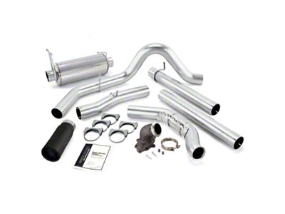 Banks Power Monster Single Exhaust System with Power Elbow and Black Tip; Side Exit (99-03 7.3L Powerstroke F-350 Super Duty w/o Catalytic Converter)