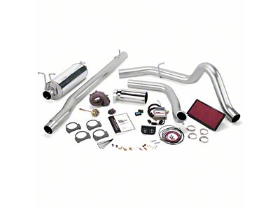 Banks Power Stinger-Plus Bundle with Single Exhaust System and Chrome Tip (Early 1999 7.3L Powerstroke F-350 Super Duty w/ Automatic Transmission)