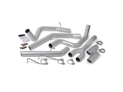 Banks Power Monster DPF-Back Dual Exhaust System with Chrome Tips; Rear Exit (14-18 3.0L EcoDiesel RAM 1500)