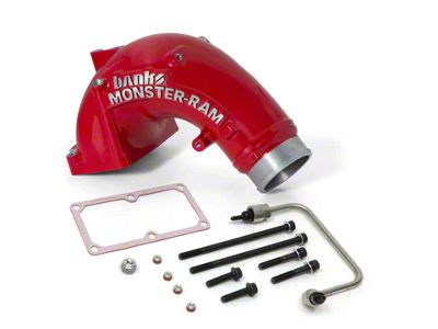 Banks Power 3.50-Inch Monster-Ram Intake System with Fuel Line; Red (07.5-18 6.7L RAM 2500)