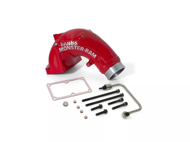 Banks Power 3.50-Inch Monster-Ram Intake System with Fuel Line; Red (07.5-18 6.7L RAM 2500)