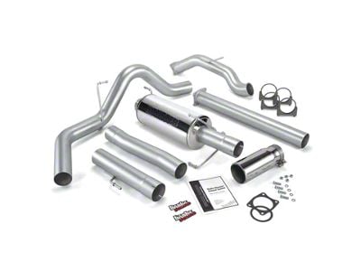 Banks Power 4-Inch Monster DPF-Back Single Exhaust System with Chrome Tip; Side Exit (03-04 5.9L RAM 2500)