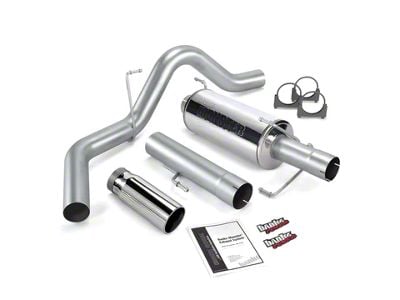 Banks Power 4-Inch Monster DPF-Back Single Exhaust System with Chrome Tip; Side Exit (04.5-07 5.9L RAM 2500)