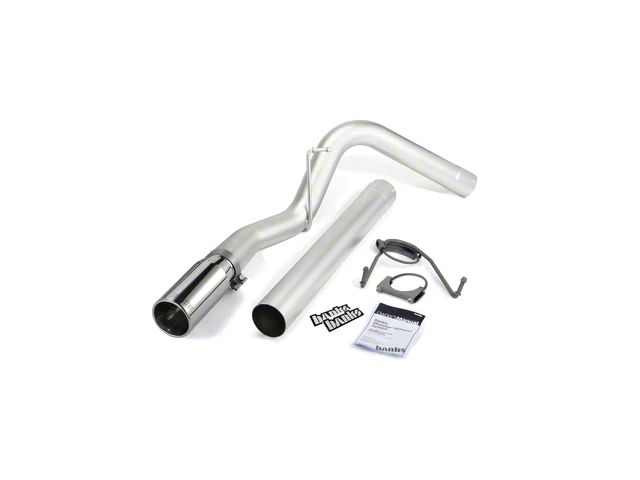 Banks Power 4-Inch Monster DPF-Back Single Exhaust System with Chrome Tip; Side Exit (07-12 6.7L RAM 2500)