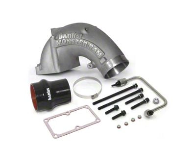 Banks Power 4-Inch Monster-Ram Intake System with Fuel Line; Natural (07.5-18 6.7L RAM 2500)
