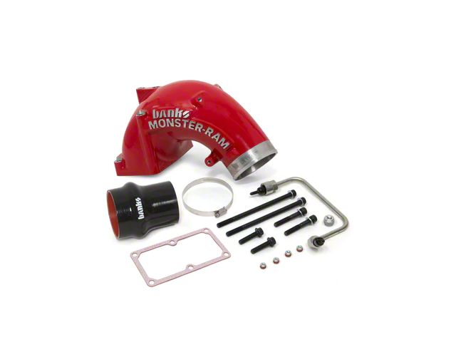Banks Power 4-Inch Monster-Ram Intake System with Fuel Line; Red (07.5-18 6.7L RAM 2500)