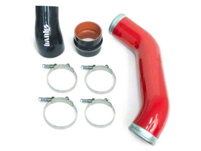Banks Power Boost Tube Upgrade Kit; Red; Cold Side Only (13-18 6.7L RAM 2500)