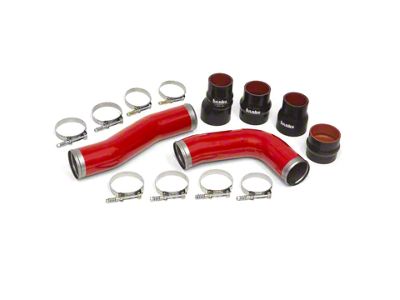 Banks Power Boost Tube Upgrade Kit; Red; Hot and Cold Side (10-12 6.7L RAM 2500)