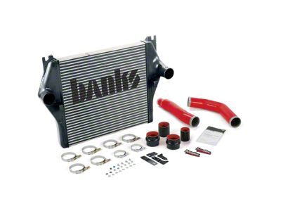 Banks Power Techni-Cooler Intercooler Upgrade Kit with Boost Tubes; Red (2009 6.7L RAM 2500)