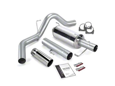 Banks Power 4-Inch Monster DPF-Back Single Exhaust System with Chrome Tip; Side Exit (04.5-07 5.9L RAM 3500)