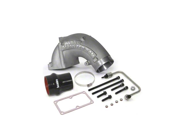 Banks Power 4-Inch Monster-Ram Intake System with Fuel Line; Natural (07.5-18 6.7L RAM 3500)
