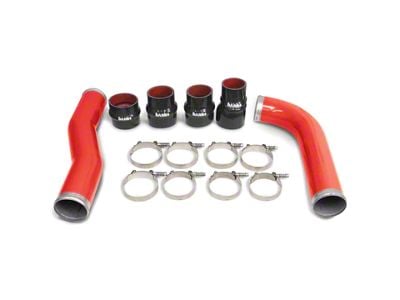 Banks Power Boost Tube Upgrade Kit; Red; Hot and Cold Side (07-09 6.7L RAM 3500)