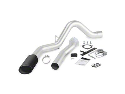 Banks Power Monster DPF-Back Single Exhaust System with Black SideKick Tip; Side Exit (07-10 6.6L Sierra 2500 HD)
