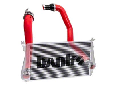 Banks Power Intercooler Upgrade with Boost Tubes; Red (12-16 6.6L Duramax Sierra 3500 HD)