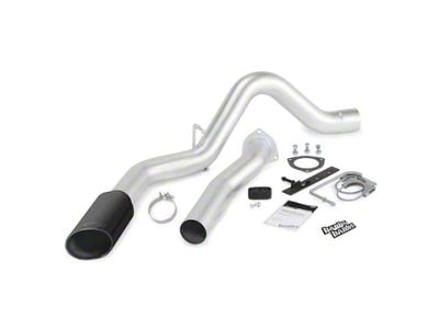 Banks Power Monster DPF-Back Single Exhaust System with Black SideKick Tip; Side Exit (07-10 6.6L Silverado 2500 HD)