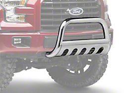 Barricade 3-Inch Bull Bar with Skid Plate; Stainless Steel (04-24 F-150, Excluding EcoBoost & Raptor)