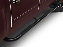 Barricade 3-Inch Side Step Bars; Body Mount; Black (99-13 Silverado 1500)