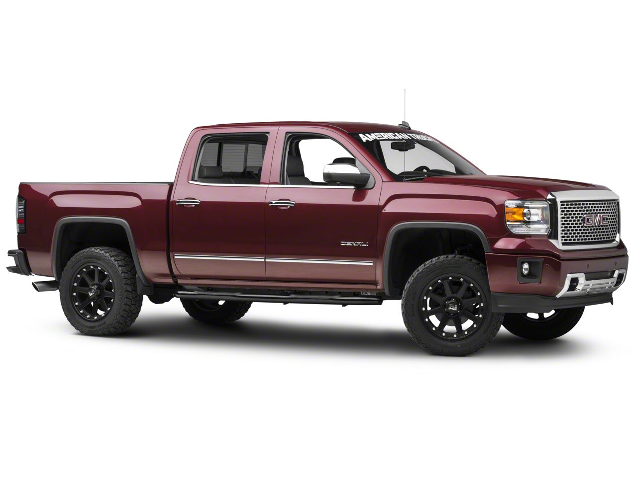 Barricade Sierra 1500 3-Inch Side Step Bars; Rocker Mount