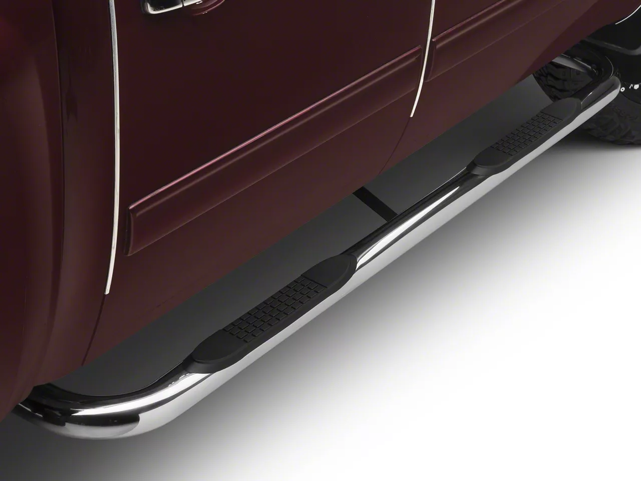 Westin E-Series 3 Round Nerf Bars Single Step Pad 99-14 GM Standard Cab (Polished) Westin E-Series 3 Round Nerf Bars Single Step Pad 99-14 GM Standard Cab (Polished)