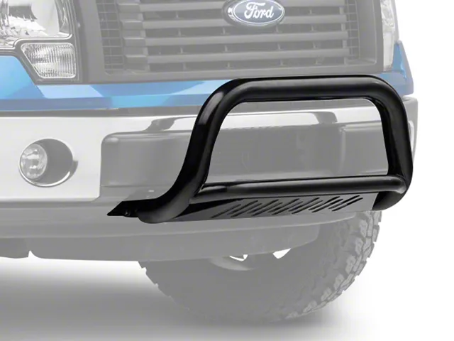 Barricade 3-Inch Bull Bar with Skid Plate; Gloss Black (11-24 2.7L/3.5L EcoBoost F-150, Excluding Raptor)