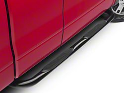 Barricade 3-Inch Round Curved Side Step Bars; Gloss Black (04-08 F-150)