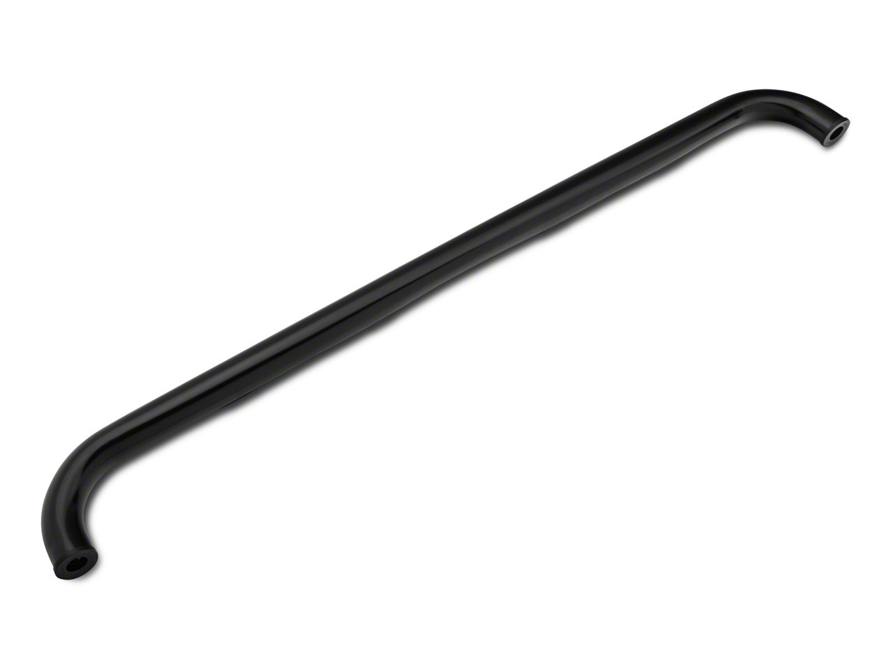 Barricade F-150 3-Inch Round Curved Side Step Bars; Gloss Black
